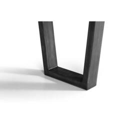Cheshire Premium Kingsley Wooden Bench in Oak with Gunmetal Frame in Light Oak - thumbnail 3