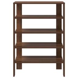 Berkfield Home Shoe Rack Brown Oak 61x32x87.5 cm Engineered Wood - thumbnail 4