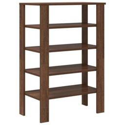 Berkfield Home Shoe Rack Brown Oak 61x32x87.5 cm Engineered Wood - thumbnail 6