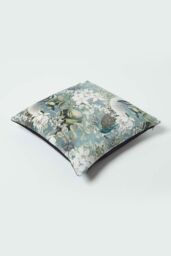 Homescapes Floral Butterfly Garden Grey Cushion 46 x 46 cm - thumbnail 5