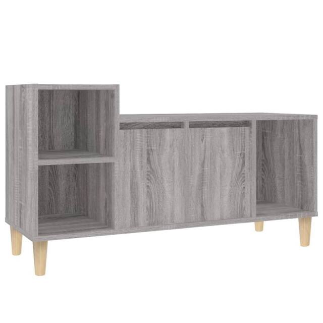 Berkfield Home TV Cabinet Grey Sonoma 100x35x55 cm Engineered Wood - Size: 100 x 35 x 55 cm - image 1