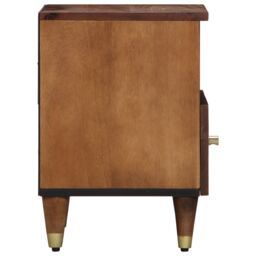 Berkfield Home Bedside Cabinets 2 pcs 40x33x46 cm Solid Wood Mango in Brown - Size: 40 x 33 x 46 cm - thumbnail 5