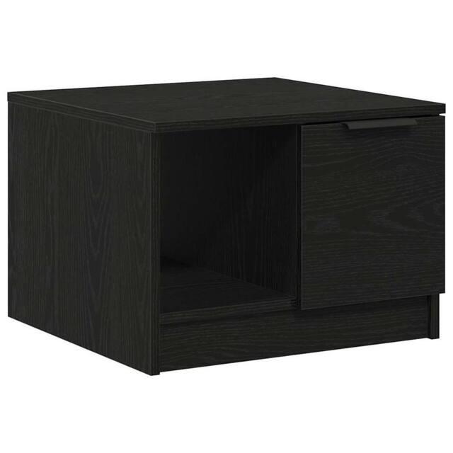 Berkfield Home Coffee Table Black Oak 50x50x36 cm Engineered Wood - Size: 50 x 50 x 36 cm - image 1