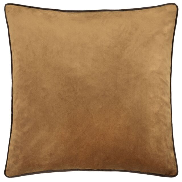 Furn Meridian Velvet Piped Cushion in Bronze - Size: 55 cm x 55 cm - image 1
