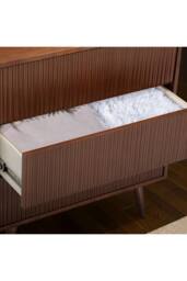 Teamson Home Tremolo Chest of Drawers 3 Drawer Bedroom Dresser in Walnut - thumbnail 4