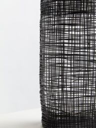 Orsina Cylindrical Black Lantern, Elegant Iron Wireframe Black Candle Holder, Indoor Outdoor Decor with Glass Shade - thumbnail 5