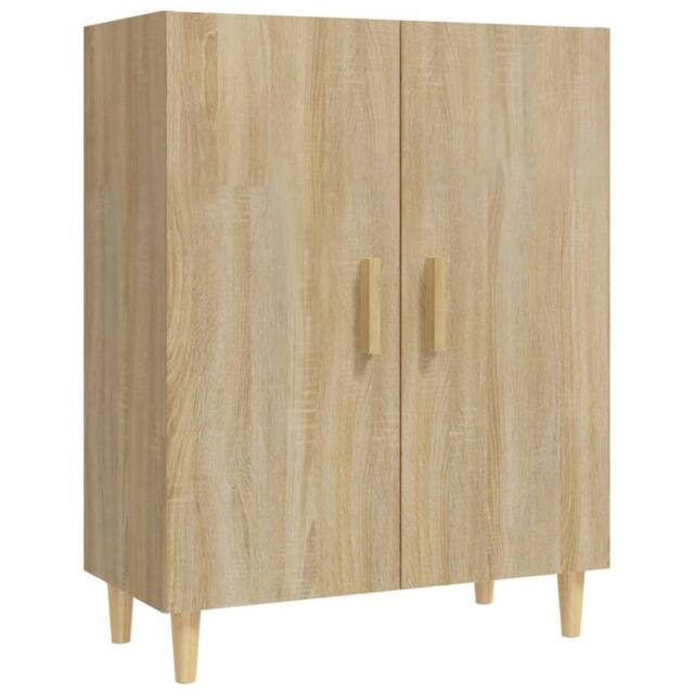 Berkfield Home Sideboard Sonoma Oak 70x34x90 cm Engineered Wood in Light Brown - Size: 70 x 34 x 90 cm - image 1