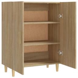 Berkfield Home Sideboard Sonoma Oak 70x34x90 cm Engineered Wood in Light Brown - Size: 70 x 34 x 90 cm - thumbnail 5