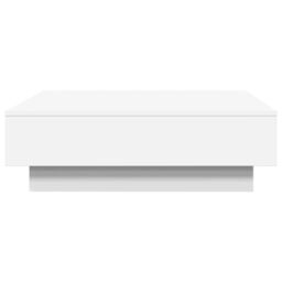 Berkfield Home Coffee Table White 90x90x28 cm Engineered Wood - Size: 90 x 90 x 28 cm - thumbnail 5
