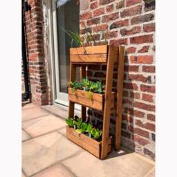 Charles Taylor Multi Pack of 2 - Regular Herb Garden Planter - Redwood in Light Brown - thumbnail 2