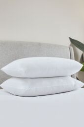 Catherine Lansfield 'Home Essentials' Microfibre Pillow Pair in White - thumbnail 2