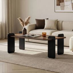 CALICOSY Rectangular Coffee Table, 120 Cm Long - ELOI in Brown - thumbnail 3