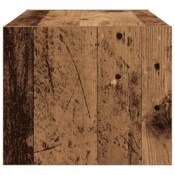 Berkfield Home TV Cabinet Old Wood 60x31x25.5 cm Engineered Wood in Brown - thumbnail 7