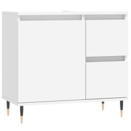 Berkfield Home 3 Piece Bathroom Furniture Set White Engineered Wood - thumbnail 9