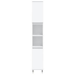 Berkfield Home 3 Piece Bathroom Furniture Set White Engineered Wood - thumbnail 6