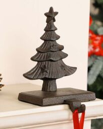Dibor Pack of 3 Christmas Tree Decorative Christmas Stocking Holders in Brown - Size: 3 Pack - thumbnail 3
