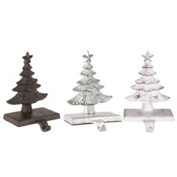 Dibor Pack of 3 Christmas Tree Decorative Christmas Stocking Holders in Brown - Size: 3 Pack - thumbnail 2
