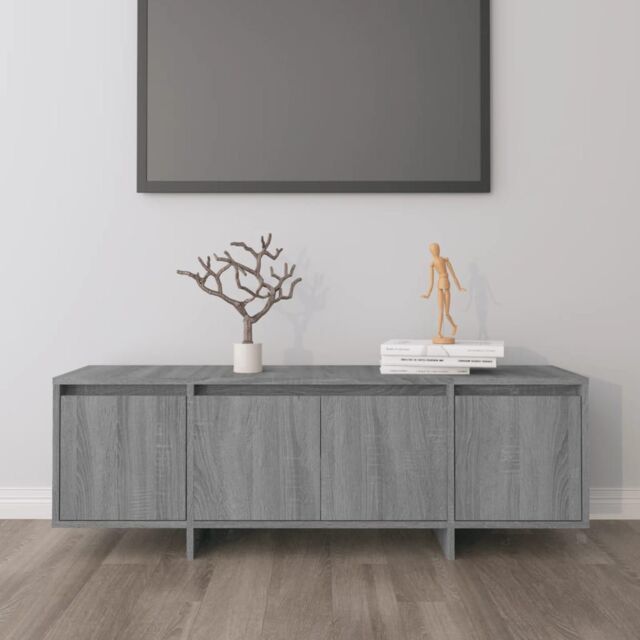 Berkfield Home TV Cabinet Grey Sonoma 120x30x40.5 cm Engineered Wood - image 1