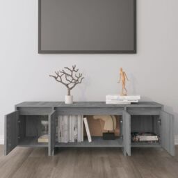 Berkfield Home TV Cabinet Grey Sonoma 120x30x40.5 cm Engineered Wood - thumbnail 3