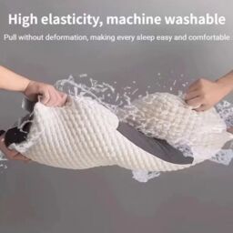 Hinsinc Foam Pillow Cervical Memory For Neck Shoulder Pain Ergonomic Orthopedic-1000G in White - thumbnail 5