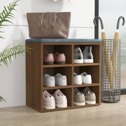 Berkfield Home Shoe Cabinet Brown Oak 52.5x30x50 cm - thumbnail 8
