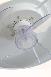 H&O Direct 20-inch Industrial Style Ceiling Mount LED Fan Light in White - thumbnail 7