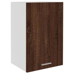 Berkfield Home Hanging Cabinet Brown Oak 39.5x31x60 cm Engineered Wood - thumbnail 2