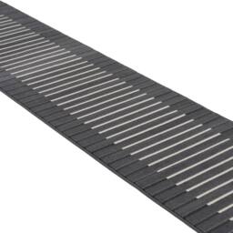 Kukoon 3ft - 39ft Grey Striped Stair Carpet Long Hallway Runner Rug - Size: 60 cm x 183 cm - thumbnail 3