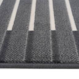 Kukoon 3ft - 39ft Grey Striped Stair Carpet Long Hallway Runner Rug - Size: 60 cm x 183 cm - thumbnail 5