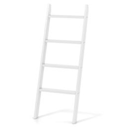 Kelvenix 4-Tier Wooden Blanket Ladder 137 cm in White - Size: 0.6m2 - thumbnail 1