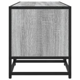 Berkfield Home TV Cabinet Grey Sonoma 100x35x41 cm Engineered Wood & Metal - Size: 100 x 35 x 41 cm - thumbnail 5