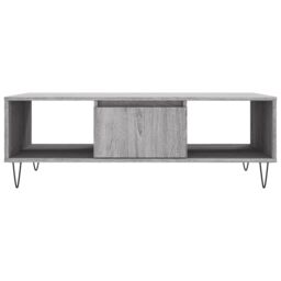 Berkfield Home Coffee Table Grey Sonoma 104x60x35 cm Engineered Wood - Size: 104 x 60 x 35 cm - thumbnail 5