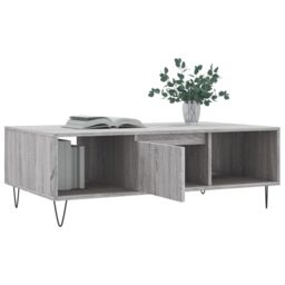 Berkfield Home Coffee Table Grey Sonoma 104x60x35 cm Engineered Wood - Size: 104 x 60 x 35 cm - thumbnail 4