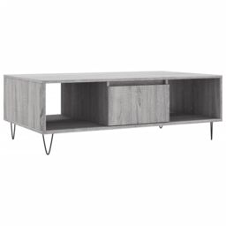 Berkfield Home Coffee Table Grey Sonoma 104x60x35 cm Engineered Wood - Size: 104 x 60 x 35 cm - thumbnail 2