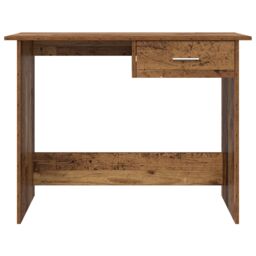 Berkfield Home Desk Old wood 100 x 50 x 76 cm Engineered wood in Brown - thumbnail 6