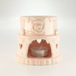 Serenityy Ceramic Cake Oil Burner - Hearts Pink - thumbnail 3