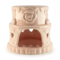 Serenityy Ceramic Cake Oil Burner - Hearts Pink - thumbnail 1