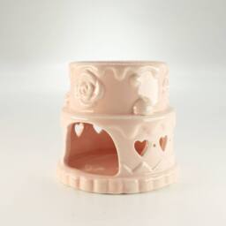 Serenityy Ceramic Cake Oil Burner - Hearts Pink - thumbnail 5