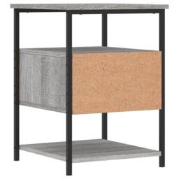 Berkfield Home Bedside Cabinet Grey Sonoma 40x42x56 cm Engineered Wood - Size: 40 x 42 x 56 cm - thumbnail 8