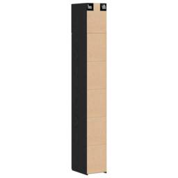 Berkfield Home Slim Storage Cabinet Black Oak 30x42.5x225 cm Engineered Wood - thumbnail 9