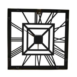 WILLIAM WIDDOP Square Metal Wall Clock in Gold - thumbnail 5
