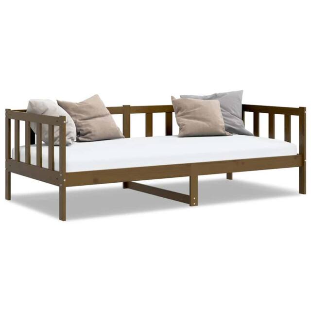 Berkfield Home Day Bed Honey Brown Solid Pinewood 90x200 cm - image 1