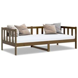 Berkfield Home Day Bed Honey Brown Solid Pinewood 90x200 cm - thumbnail 1