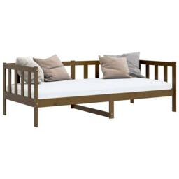 Berkfield Home Day Bed Honey Brown Solid Pinewood 90x200 cm - thumbnail 4