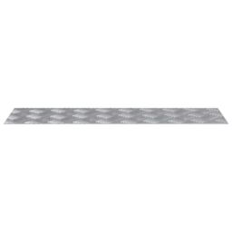 Berkfield Home Aluminium Checker Plates 2 pcs Anti-Slip 70x20 cm in Silver - Size: Medium - thumbnail 3