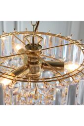 Netlighting Fargo 3 Light Ceiling Pendant Acrylic Brass E14 in Gold - thumbnail 6