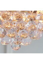 Netlighting Fargo 3 Light Ceiling Pendant Acrylic Brass E14 in Gold - thumbnail 5