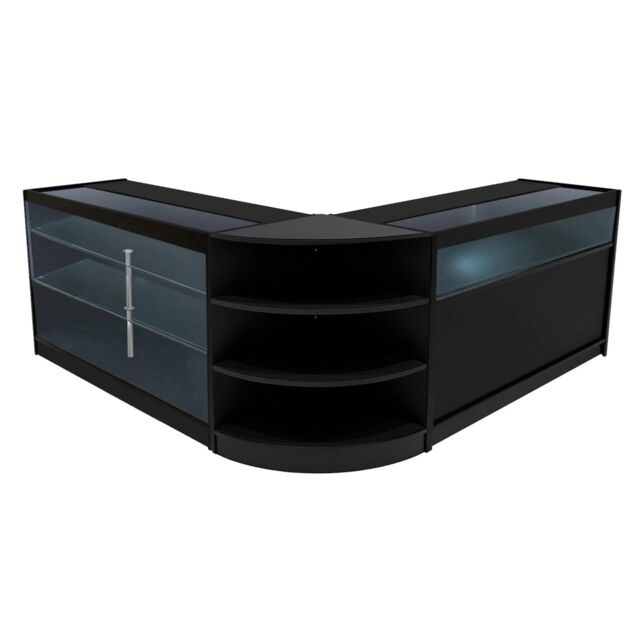 Monstershop Demeter LED Shop Counter Set K1500, B1500 & LM60 - Black - image 1