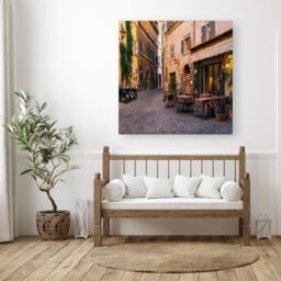 "Warren Reed - Designer Cozy Rome Street Canvas - Size: W30"" x H30""" - thumbnail 3