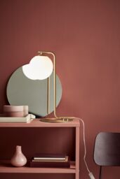 Nordlux Modern Indoor Table Lamp Brass Glass E14 Hand Blown Glass - Mains Powered, IP20 in Gold - thumbnail 2